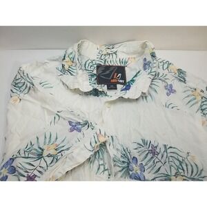 Amplify Shirt Mens Large Hawaiian Tropical Pocket Casual Button Up‎ Short Sleeve